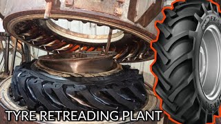 Amazing Process of Making Retreaded Tyre With Old Tyre  Tyre Recycling Factory in India [upl. by Ialohcin357]