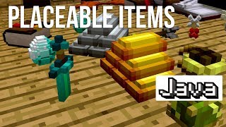 Tons of Placeable Items Now in Minecraft [upl. by Sinclair583]