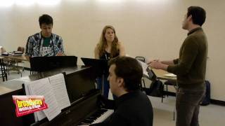 Merrily We Roll Along Rehearsal amp Cast Interviews [upl. by Takara]