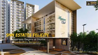 Snn Estates Felicity  A Luxury Apartments in Thanisandra Bengaluru [upl. by Wilkison146]