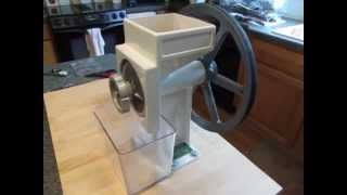 Poormans Grain Mill Motorization [upl. by Etiam1]