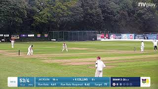 Sheffield Collegiate CC 1XI Vs Woodlands CC 1XI  Yorkshire Premier League Play Off Final 2023 [upl. by Ruthi]