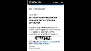 10 September 2024  Settlement fees waived for bereaved partners facing destitution [upl. by Youngran]