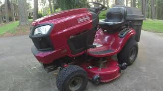 Craftsman T2200 riding mower replacing the blades and the head gasket in depth part 1 [upl. by Couchman]