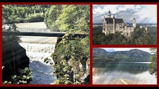 Schloss Neuschwanstein  Hohenschwangau Lechfall Füssen AlpseeAlpenrosenweg Lechschleife [upl. by Erolyat490]