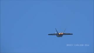 Rhode Island Air show F22 demo [upl. by Eenel661]