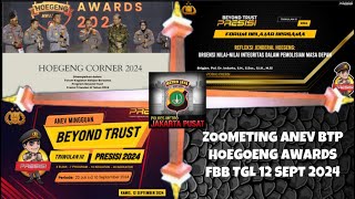 Zoometing FBB Hoegeng Awards amp Anev BTP Polres Metro Jakpus  Tanggal 12 September 2024 [upl. by Arria865]