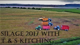 Silage 2017 With T amp S Kitching Agri Contractors [upl. by Caneghem]