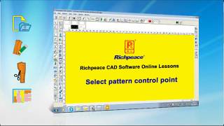 Richpeace garment CAD software online lessonsTip of the daySelect pattern control point V9 [upl. by Vena]