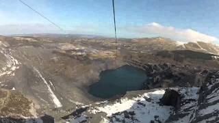 The northern hemispheres longest zip wire in North Wales [upl. by Allekim]