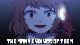 Storyshift Chara many Endings Teach Tale Undertale animation Canon vs Fandom [upl. by Eissel]