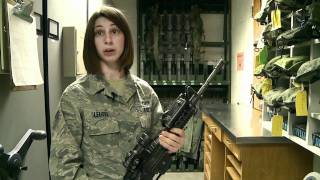 Armorer at Beale AFB goes over weapons procedures  M4 Carbine [upl. by Aridatha]