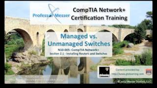 Managed vs Unmanaged Switches  CompTIA Network N10005 21 [upl. by Lattie]