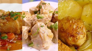 4 recetas de POLLO faciles y RAPIDAS de hacer [upl. by Woodberry]