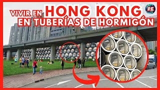 🔥 HONG KONG vivir en TUBERÍAS de HORMIGÓN 2024 Soluciones EXTREMAS [upl. by Ahsuatal]