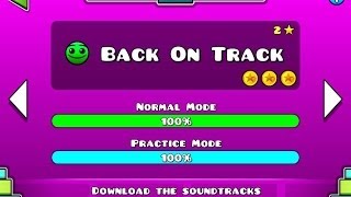 Geometry Dash  Level 2 Back On Track All Coins [upl. by Ydok]