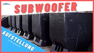 Subwoofer richtig aufstellen  So funktionieren Bass Arrays [upl. by Trepur]