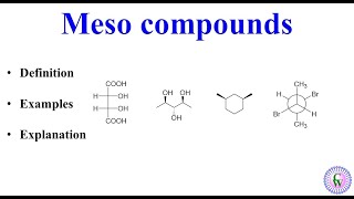 Meso compounds [upl. by Holmann]