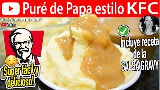 Cómo hacer PURE DE PAPA Estilo KFC Vicky Receta Facil [upl. by Attenborough]