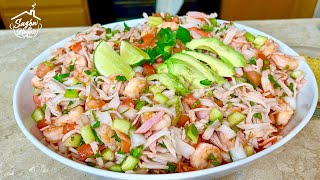 CÓMO HACER CEVICHE de CAMARÓN COCIDO con JAIBA Surimi🍤 RECETA FÁCIL y DELICIOSA [upl. by Rashida481]