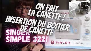 Comment faire une canette de machine à coudre Singer Simple 3221 [upl. by Atinej]