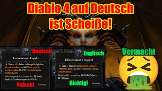 Diablo 4 auf Deutsch ist Scheiße [upl. by Natelson]