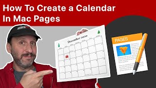 How To Create a Calendar In Mac Pages [upl. by Goodkin]