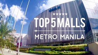 Top 5 Must Visit Shopping Malls Metro Manila Philippines Tour Overview by HourPhilippinescom [upl. by Assilanna]