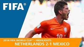 Netherlands v Mexico  2014 FIFA World Cup  Match Highlights [upl. by Hooper873]