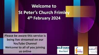 4 Feb 24 Frimley St Peters [upl. by Anyat]