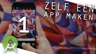 ANDROID app maken met ANDROID STUDIO  BASIS 1 [upl. by Leirda772]