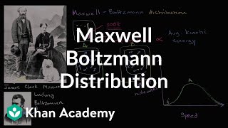 The Maxwell–Boltzmann distribution  AP Chemistry  Khan Academy [upl. by Gylys326]