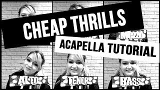 🎶 Acapella Tutorial  Cheap Thrills by Sia [upl. by Alue]