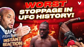 Daniel Cormier REACTS to MAJOR CONTROVERSY in Austin quotThe WORST stoppage in UFC historyquot [upl. by Jacinta923]