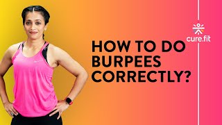 How To Do Burpees Correctly by Cult Fit  Burpees For Beginners Burpees Workout  Cult FitCure Fit [upl. by Rosemarie581]