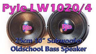 Pyle LW10204 Subwoofer 25cm Subwoofer Pyle Speaker Oldschool DIY Lautsprecher Made in USA Vintage [upl. by Eleanor]