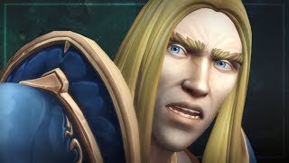 Jainas Vision  Arthas amp Daelin Proudmoore Cinematic  Battle for Azeroth [upl. by Enobe]