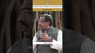 Ram Madhav in conversation with Dr Ajit Ranade  Banyan Tree Chats  Gokhale Institute  3 [upl. by Miah]