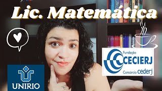 Universidade de matemática  mais da metade do curso concluído Minha experiência 🫣 UNIRIO CEDERJ [upl. by Ellerad402]