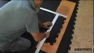 Interlocking Rubber Floor Tiles  Easy Installation Video  Greatmats [upl. by Aramot724]