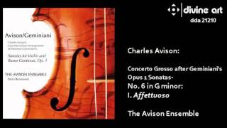 Charles Avison  Concerto Grosso No 6 in G minor [upl. by Ytinav]