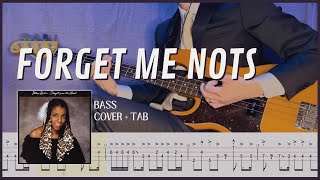 Forget Me Nots  Patrice Rushen Bass Cover with Tab [upl. by Mairb]