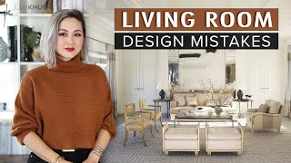 COMMON DESIGN MISTAKES  Living Room Design Mistakes plus how to fix them [upl. by Otreblada]