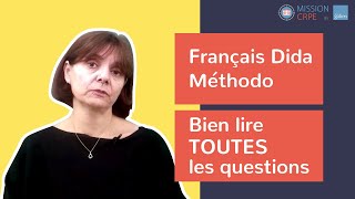 MissionCRPE  Francais  Methodo Didactique partie 2 [upl. by Rimola]