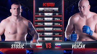 KSW Free Fight Darko Stosic vs Stefan Vojcak [upl. by Dodds]