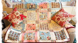 Layer cake charm pack very quick and easy quilt [upl. by Nivar]