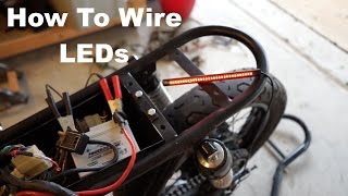 How to Wire Motorcycle LED Lights [upl. by Salesin780]