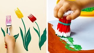 16 CREATIVE DRAWING HACKS FOR KIDS [upl. by Ecirtac]