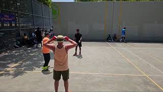 Edison Park  King Of Courts  Dan P vs Ralphy  Round 4  Filmed By Handball United  7222024 [upl. by Bryana293]