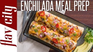 Beef Enchilada Meal Prepping  Easy Meal Prep That Actually Has Flavor [upl. by Remus]